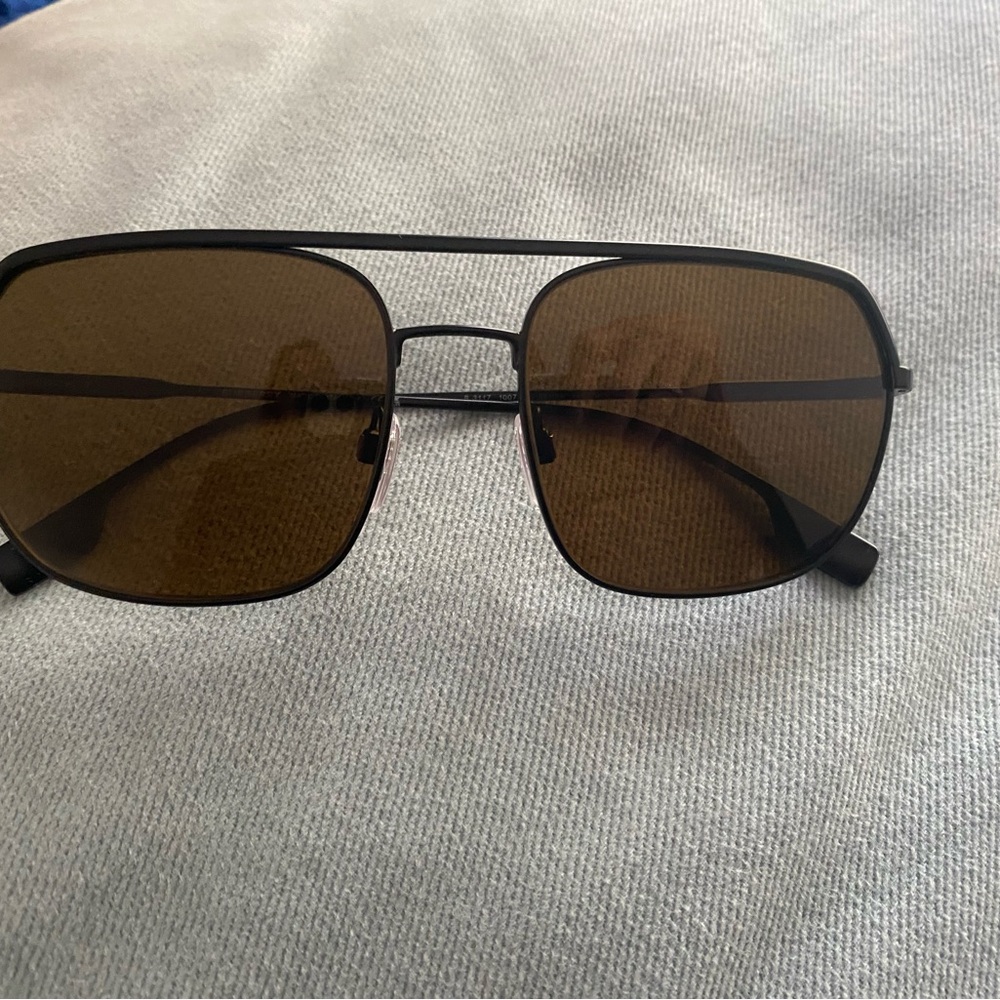 NIB Burberry Steel Man Matte Black Sunglasses - Picture 2 of 7